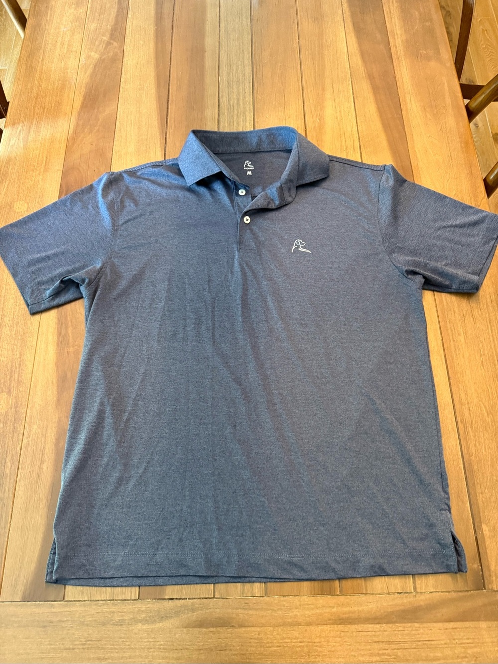 Rhoback Navy Heather Performance Polo - Picture 2 of 6